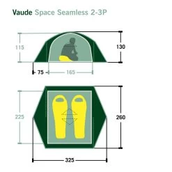 VAUDE SPACE SEAMLESS 2-3P - Kuppelzelt 19 VAUDE SPACE SEAMLESS 2-3P - Kuppelzelt -Outdoor-Campingausrüstung 5637736449 dvmemuc space seamless 23p vaude 24