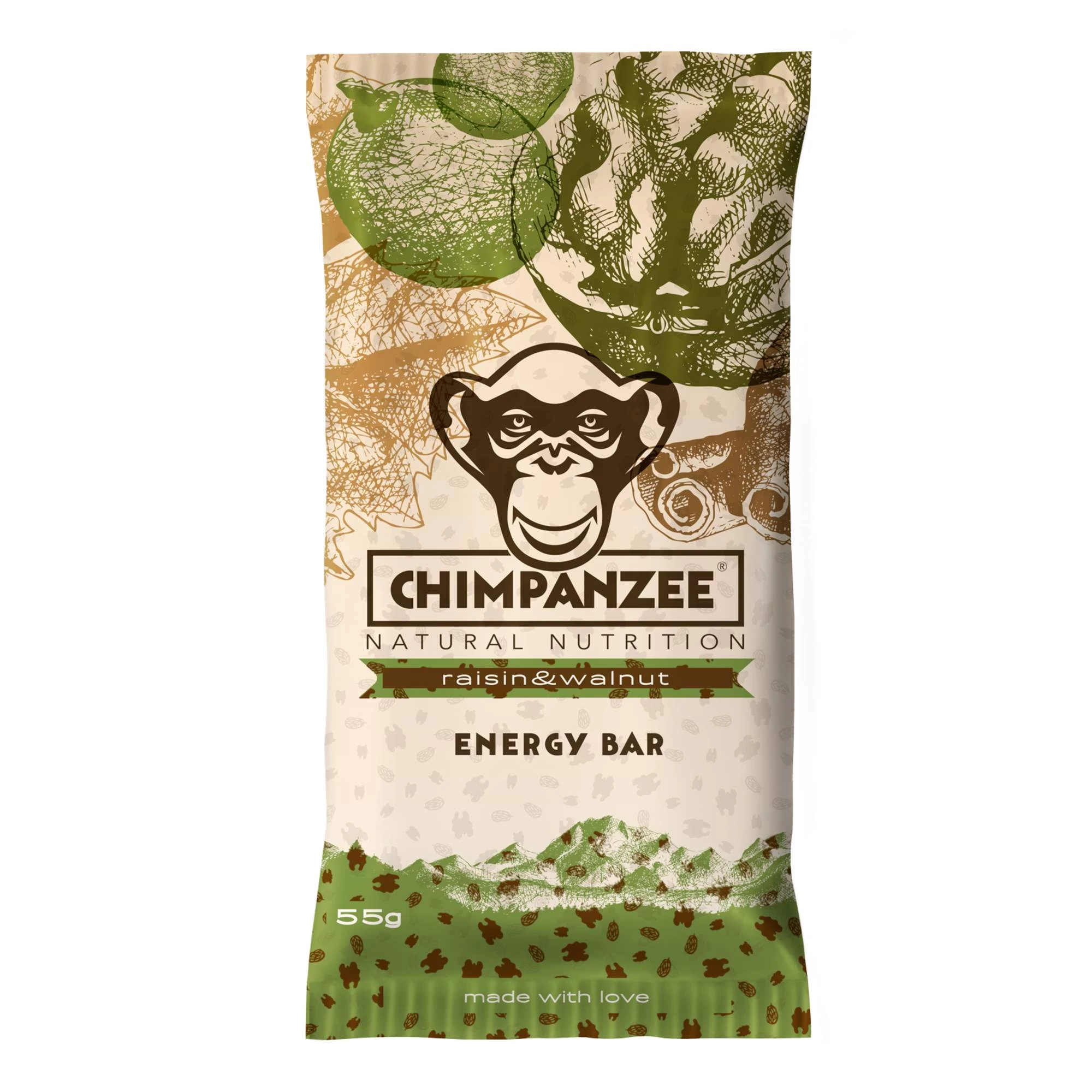 Chimpanzee ENERGYBAR RAISIN & WALNUT - Müsliriegel 1 Chimpanzee ENERGYBAR RAISIN & WALNUT - Müsliriegel