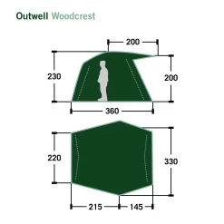 Outdoor-Campingausrüstung -Outdoor-Campingausrüstung 5637930620 r woodcrest outwell 24