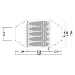Robens COBRA STONE 5 - Familienzelt -Outdoor-Campingausrüstung 5638037124 k cobra stone 5 robens 24