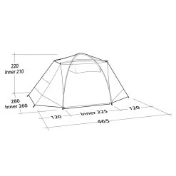 Robens COBRA STONE 5 - Familienzelt -Outdoor-Campingausrüstung 5638037124 o cobra stone 5 robens 24